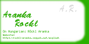 aranka rockl business card